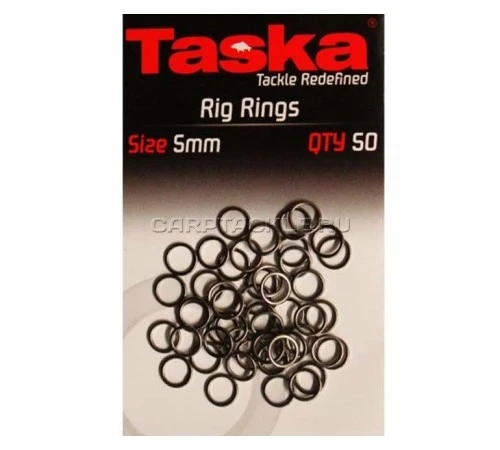 Стальные колечки 5мм Taska Rig Rings Black